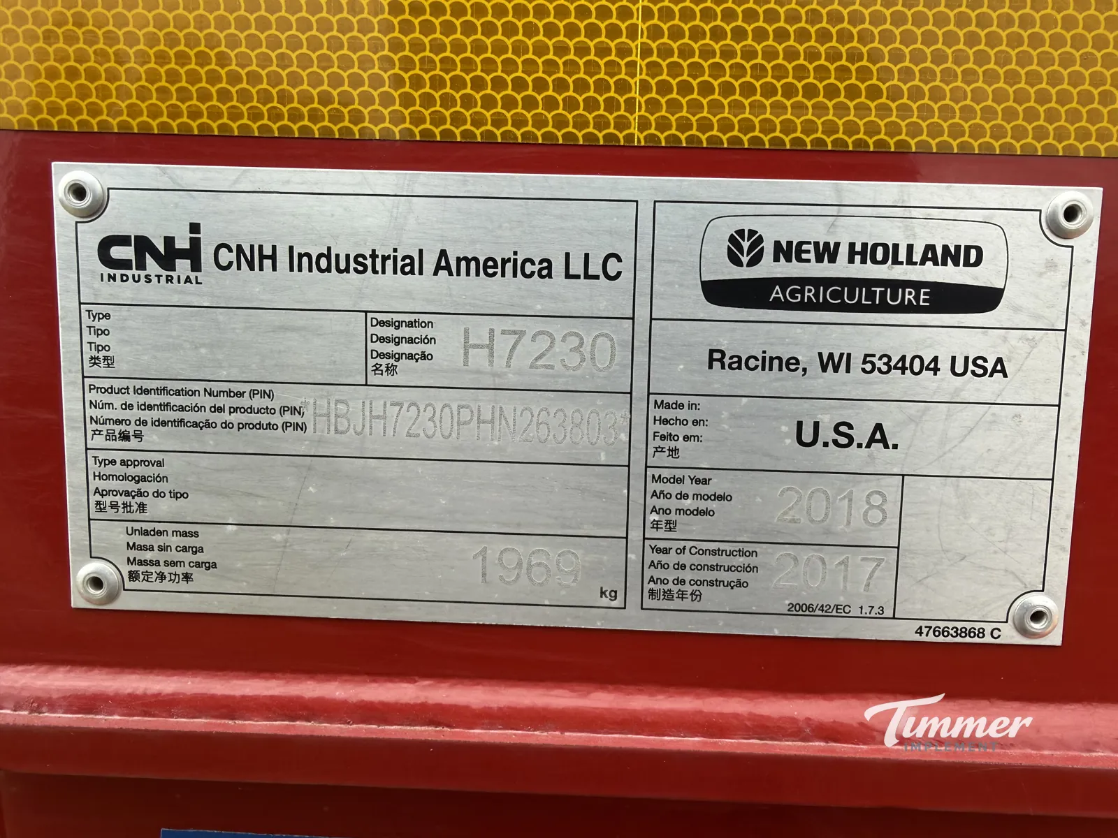 2017 New Holland H7230 photo 17