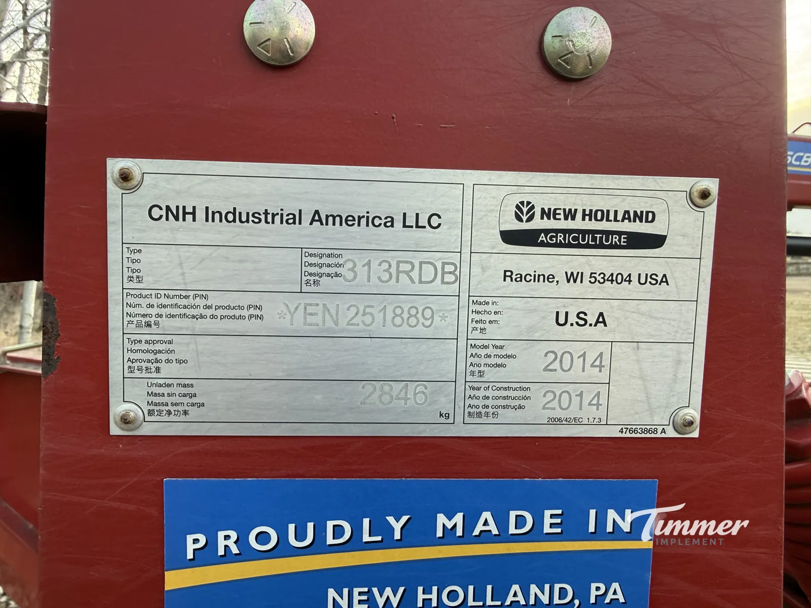 2014 New Holland DB313R photo 18