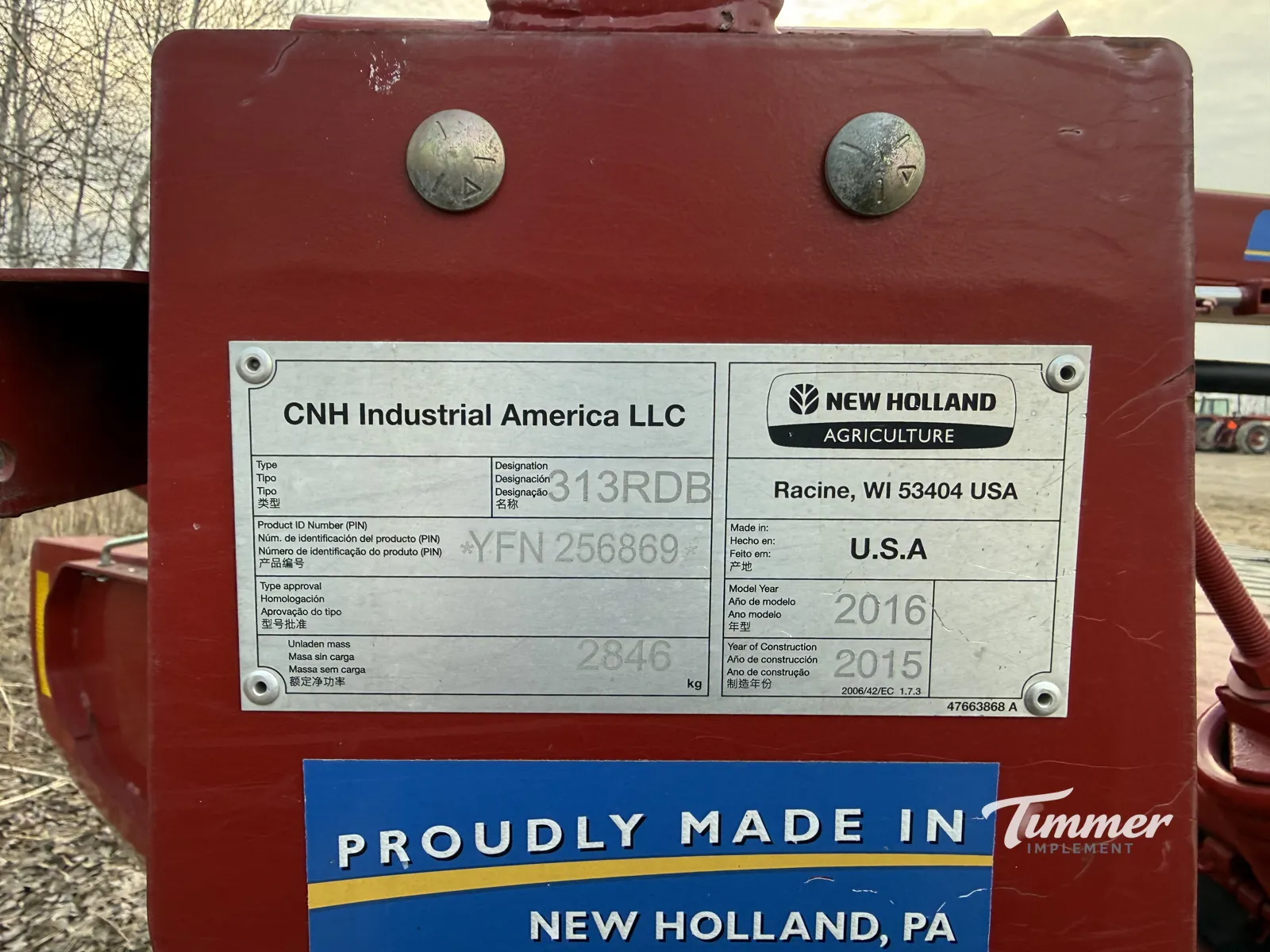 2015 New Holland DN313R photo 22