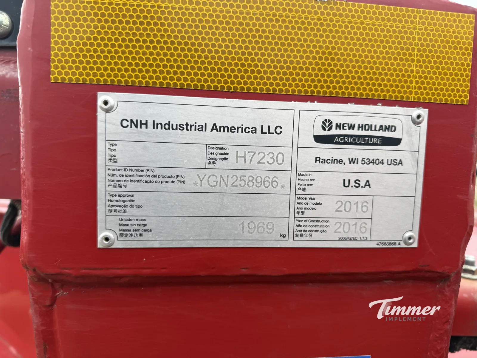 2016 New Holland H7230 photo 14