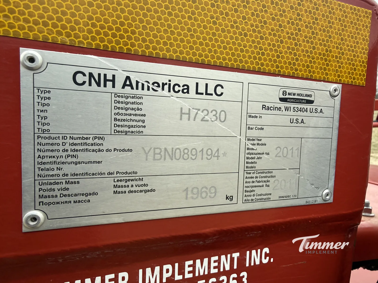 2011 New Holland H7230 photo 14